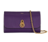 Amberley Clutch, &pound;295, Handbags, Purple, Leather, Front view